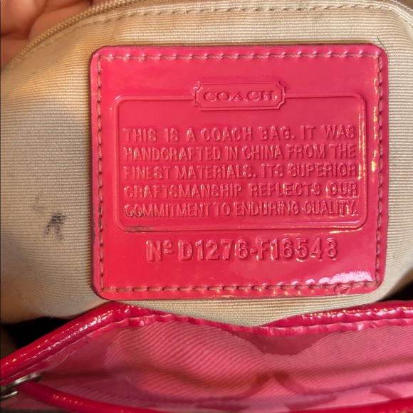 Coach Kyra Signature Backpack in Hibiscus F16548 with charm - Picture 13 of 15